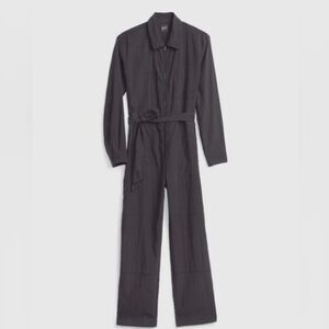 NWT GAP Moonless Night TENCEL™ Lyocell Jumpsuit Gray Size 4 Tall